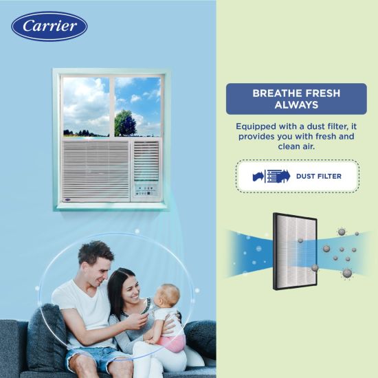 Carrier Estrella Ex 1.5 Ton 3 Star AC – Smart Cooling with Dust Protection & Turbo Boost